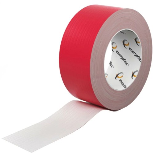 Лента армированная 48мм х 25м самоклеящаяся красная Energoflex Energopro в Самаре