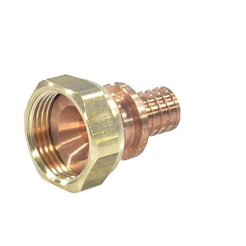 Соединитель латунный Дн 16-1/2" для PE-X труб под конус с накидной гайкой GX179 Giacomini GX179Y043 в Самаре