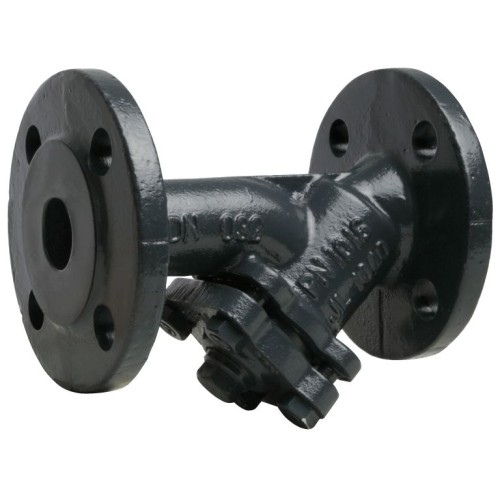 Фильтр сетчатый Y-образный чугунный фланцевый Ду-250 Ру-16 (Т<200°С) со сливной пробкой Ридан ФСФ в Самаре