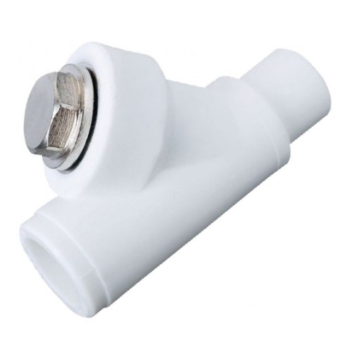 Фильтр PP-R сетчатый белый Дн 32 45гр внутренняя-наружная пайка RTP (РосТурПласт) в Самаре