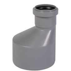 Переход канализационный PP-H эксцентрический серый Дн 40-32 б/нап в/к VALFEX