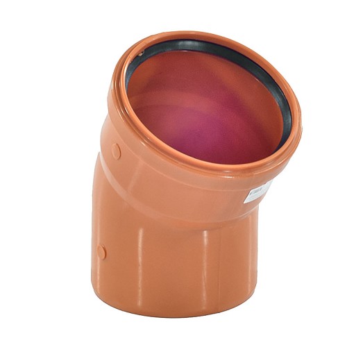 Отвод канализационный PP-B коричневый Дн 110 15гр б/нап в/к RTP (РосТурПласт) в Самаре