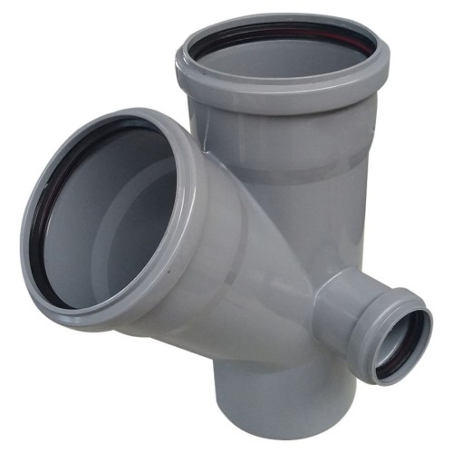 Крестовина PP-H двухплоскостная серая Дн 110-110-110 67гр б/нап в/к Ostendorf HT HTED в Самаре