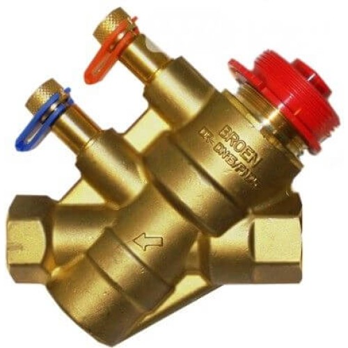 Клапан балансировочный латунный автоматический с внутренней резьбой 2,5 МПа Ballorex Dynamic Broen 25 мм в Самаре