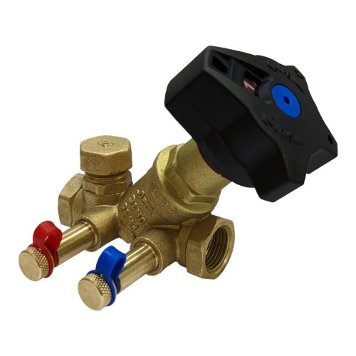 Клапан балансировочный латунный ручной с внутренней резьбой 1,6 МПа STAD.BY-1 Цветлит 25 мм в Самаре