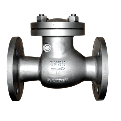 Клапан обратный стальной поворотный фланцевый 1,6 МПа 19с76нж 50х230 мм в Самаре