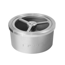 Клапан обратный нержавеющий осевой пружинный межфланцевый 4,0 МПа NVD-812R Ридан 20 мм