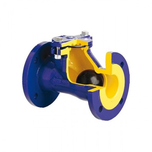 Клапан обратный чугунный Y-тип фланцевый NBR 1,6 МПа D-022 ABRA 65х240 мм в Самаре