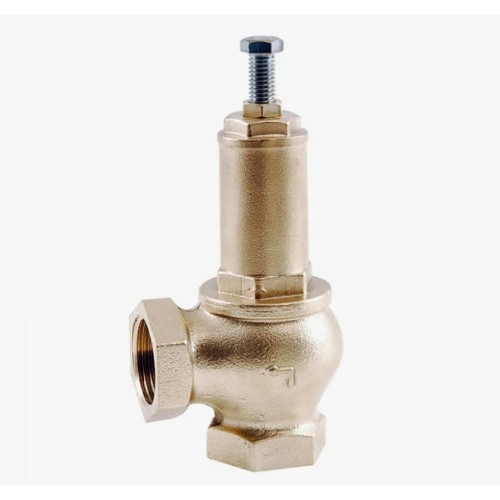 Клапан предохранительный латунный угловой с внутренней-наружной пайкой 1,6 МПа Benarmo 15х30,5 мм 1/2" в Самаре