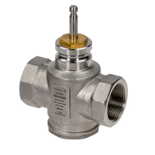 Клапан регулирующий нержавеющий трехходовой с внутренней резьбой 2,5 МПа VRB-3R Ридан 25х90 мм 1" в Самаре