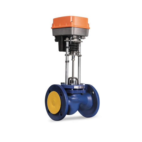 Клапан запорно-регулирующий чугуный односедельный с электроприводом фланцевый 1,6 МПа TRV Теплосила 25х160 мм в Самаре