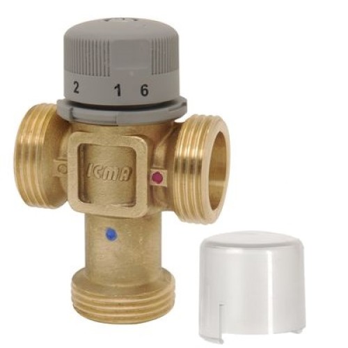 Клапан смесительный латунный термостатический седельный с внутренней резьбой 1,0 МПа Icma 15х65 мм в Самаре