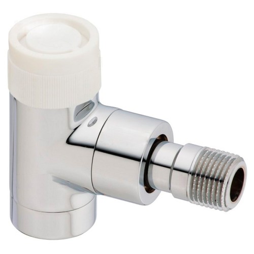 Клапан термостатический угловой Ду-15 (1/2") Ру-10 ВР-НР (ВН-НАР) матовая сталь серия E Oventrop в Самаре