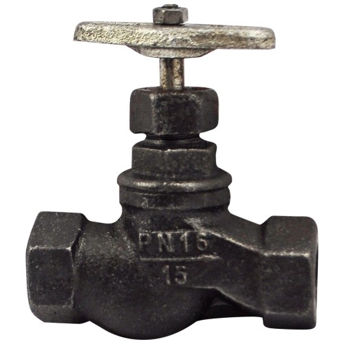 Клапан запорный чугунный с внутренней резьбой 1,6 МПа 15кч18п Китай 40х170 мм в Самаре