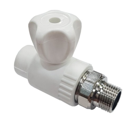 Клапан запорный PP-R наружная резьба 2,5 МПа VALFEX 20 мм 1/2" ГОСТ 32415-2013 в Самаре