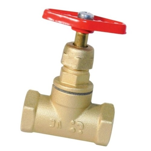 Клапан запорный латунный с внутренней резьбой 1,6 МПа 15б1п Цветлит 32х83 мм ТУ 206-3973235-01-93 в Самаре