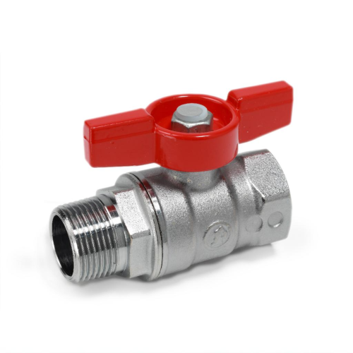 Кран запорный латунный стандартнопроходной с ручкой-бабочкой ВР-НР Ру 42 R254D Giacomini 15х64 мм 1/2" в Самаре