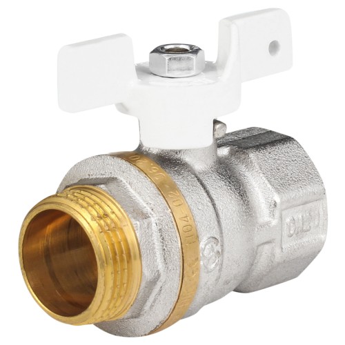 Кран запорный латунный полнопроходной с ручкой-бабочкой ВР-американка Ру 30 Aquasfera Standard 1127 Aquasfera 20 мм 3/4" в Самаре