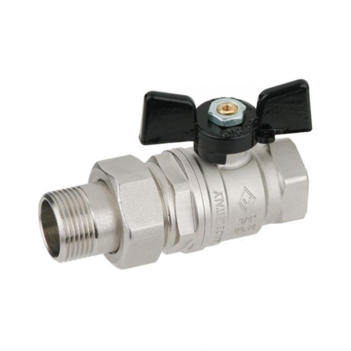 Кран запорный латунный полнопроходной с ручкой-бабочкой ВР-НР Ру 40 Pride LD 15х57 мм 1/2" в Самаре