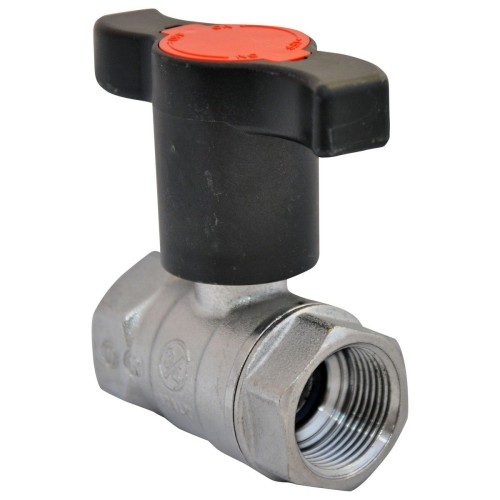 Кран шаровый латунный с Т-рукояткой стандартнопроходной с удлиненной ручкой ВР (ВН) Ру 42 R251TH Giacomini 10х45 мм 3/8" в Самаре