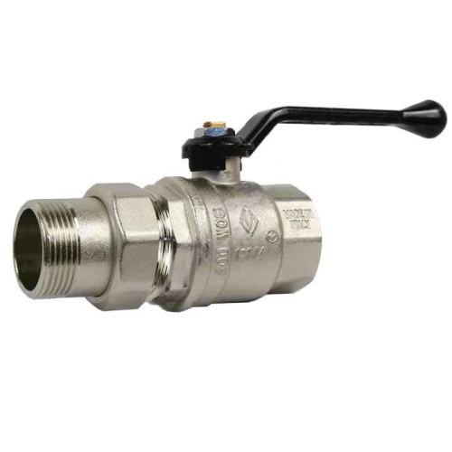 Кран запорный латунный полнопроходной с ручкой-рычагом ВР-НР Ру 50 Bugatti 915 Bugatti 15 мм 1/2" в Самаре