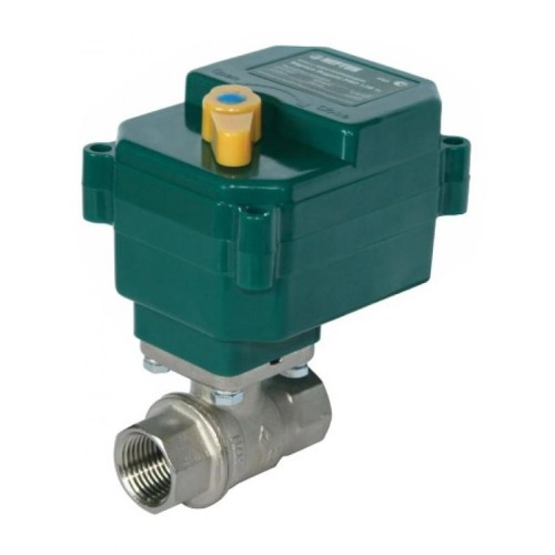 Кран шаровый латунный с электроприводом полнопроходной ВР (ВН) Ру 40 Neptun Bugatti 15 мм 1/2" в Самаре