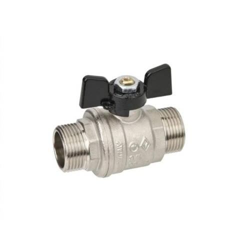 Кран запорный латунный полнопроходной с ручкой-рычагом НР Ру 40 Pride LD 15х66,5 мм 1/2" в Самаре