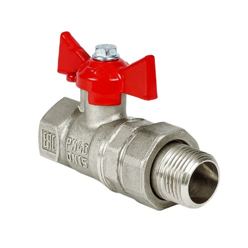 Кран запорный латунный полнопроходной с ручкой-бабочкой ВР-НР Ру 16 Optibal Oventrop 20 мм 3/4" в Самаре