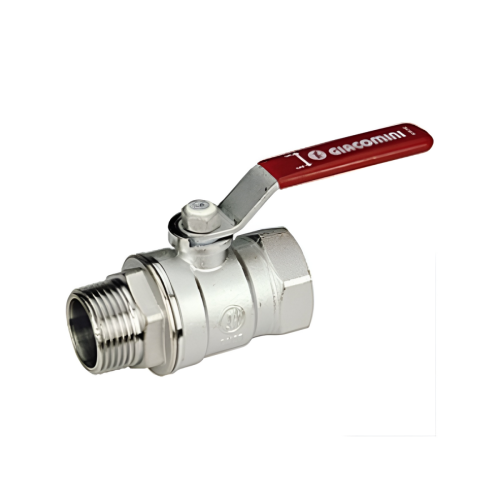 Кран запорный латунный стандартнопроходной с ручкой-рычагом ВР-НР Ру 42 R254DL Giacomini 8х51 мм 1/4" в Самаре