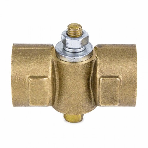 Кран латунный трехходовой стандартнопроходной для манометра без фланца и ручки ВР (ВН) Ру 16 11Б18БК, КПТ ВИПРА 15 мм 1/2" в Самаре