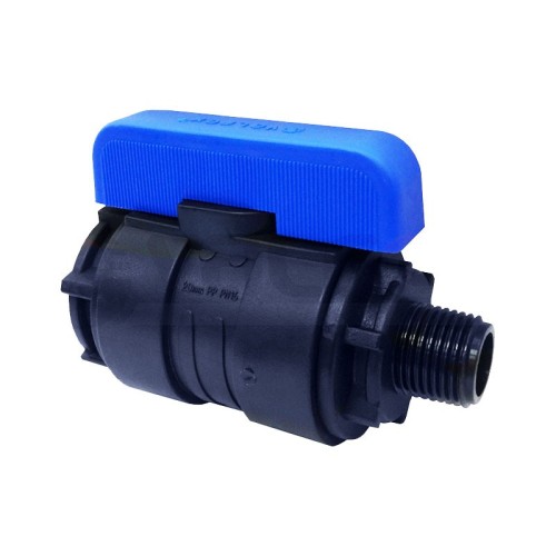 Компрессионный кран ПНД Ду-16 (1/2"-3/4") ВР-НР (ВН-НАР) VALFEX в Самаре