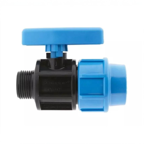 Компрессионный кран ПНД Дн 20-1/2" Ру-16 НР (НАР) Джилекс в Самаре