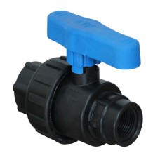 Компрессионный кран ПНД Ду 36 (1 1/2") ВР (ВН) Ру-16 VALFEX