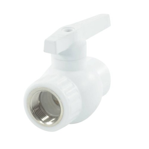 Кран полипропиленовый PP-R запорный прямой стандартнопроходной с внутренней пайкой ручка-рычаг Ру 25 RTP (РосТурПласт) 75 мм ГОСТ 32415-2013 в Самаре