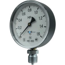 Манометр радиальный диаметр 160мм 0-25 кгс/см2 (0-2,5 МПа) М20х1,5 МП-160 Завод теплотехнических приборов