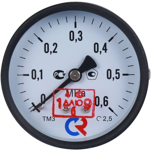 Манометр осевой диаметр 63мм 0-6 кгс/см2 (0-0,6 МПа) G1/4" ТМ-310Т.00 Росма 00000006791 в Самаре