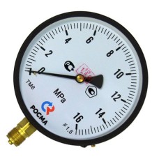 Манометр радиальный диаметр 100мм 0-25 кгс/см2 (0-2,5 МПа) М20х1,5 ТМ-510Р.00 Росма