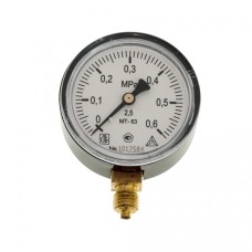 Манометр радиальный диаметр 63мм 0-6 кгс/см2 (0-0,6 МПа) G1/4" МТ-63 Багория