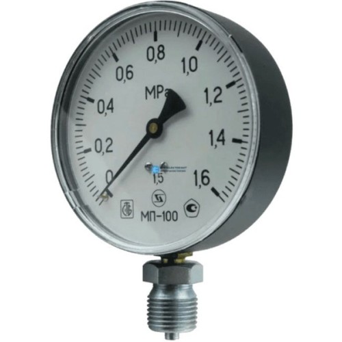 Манометр радиальный диаметр 100мм 0-16 кгс/см2 (0-1,6 МПа) М20х1,5 МТ-100 Багория в Самаре