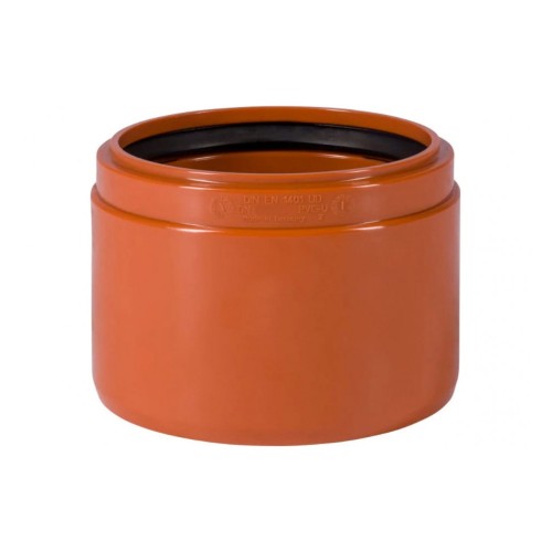 Переход НПВХ (ПВХ) Дн 110 коричневый безнапорный на раструб керамической трубы Ostendorf KGUSM в Самаре