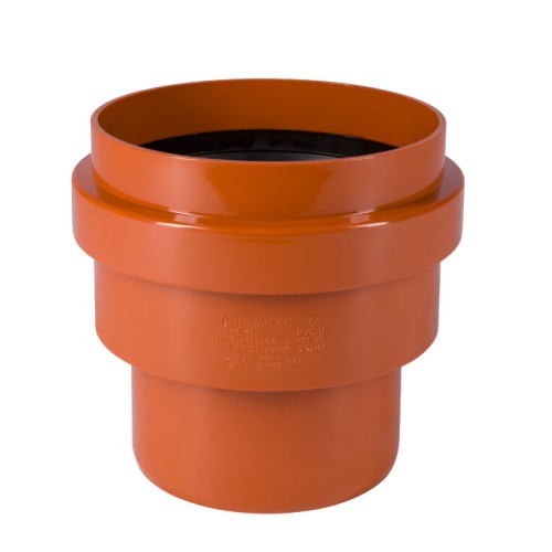 Переход НПВХ (ПВХ) Дн 315 коричневый безнапорный на гладкий конец керамической трубы Ostendorf KGUS в Самаре