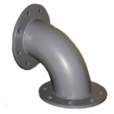 Колено (отвод) стальное фланцевое Ду-50
