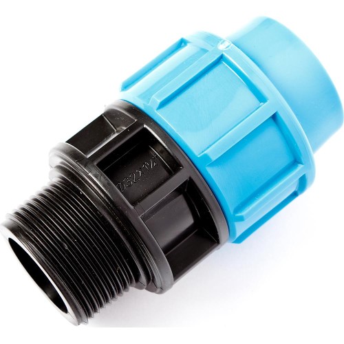 Муфта ПЭ компрессионная Дн 25-1/2" Ру-12,5 НР (НАР) Джилекс в Самаре