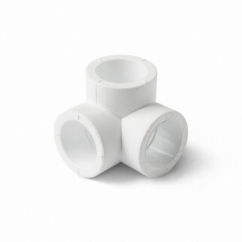 Тройник двухплоскостной PP-R Дн 25 белый Pro Aqua в Самаре