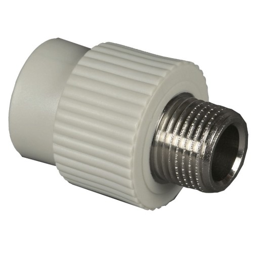 Муфта PP-R комбинированная серая НР (НАР) Дн 20-3/4" Wavin Ekoplastik в Самаре