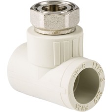Тройник PP-R с накидной гайкой Дн 25-3/4" Pro Aqua