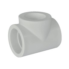 Тройник PP-R редукционный Дн 110-63-110 белый Pro Aqua
