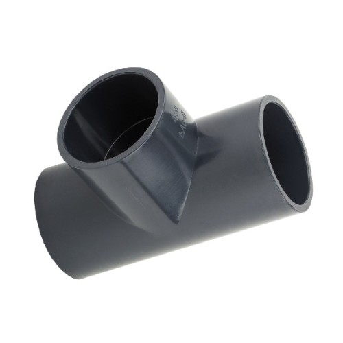 Тройник ПВХ клеевой Дн 50 90гр Ру-16 серый напорный Aquaviva в Самаре