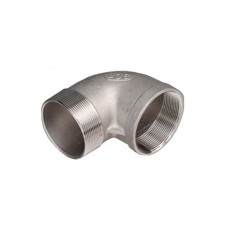 Отвод нержавеющий резьбовой НР-ВР Ру 16 AISI 304 100 мм 4"