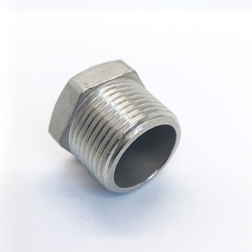 Заглушка нержавеющая шестигранная торцевая НР Ру 16 AISI 304 65 мм 2 1/2"